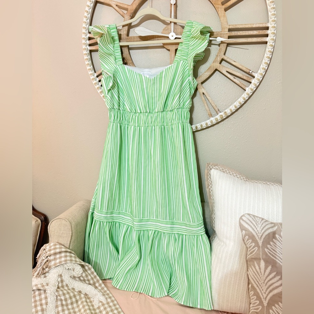 Green Striped woman’s Dress